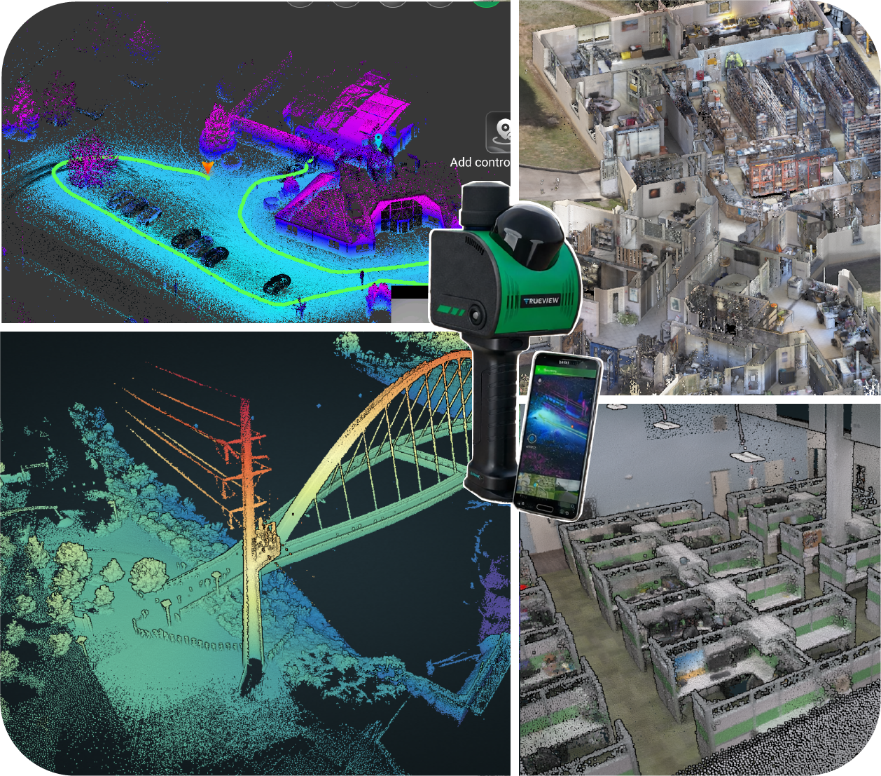 Scanner TrueView GO NEO Logiciels terrain et bureau