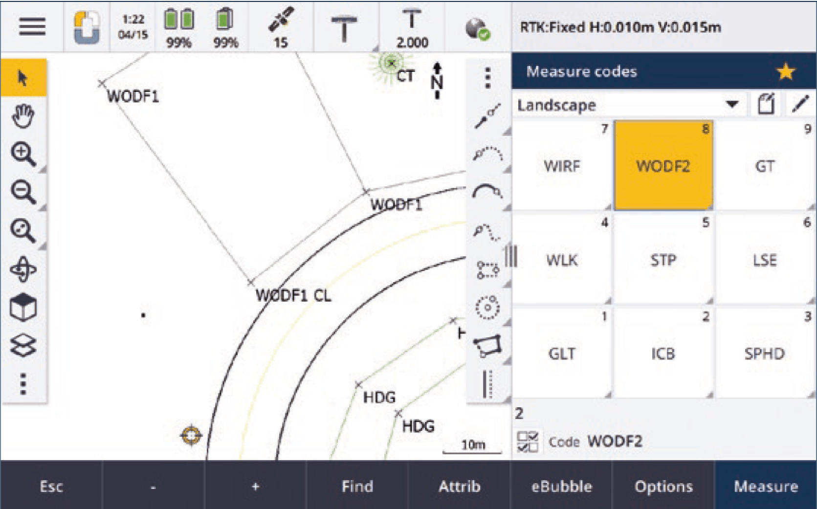 spectra origin_logiciel topographie gnss tps_codification avancée