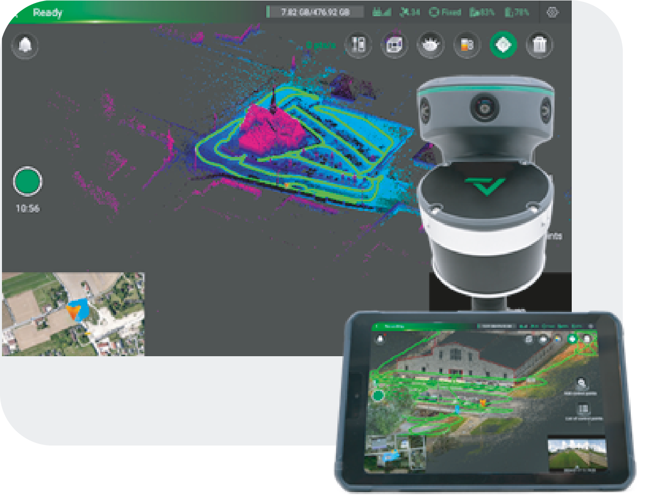 Logiciel de levé terrain TrueView GO