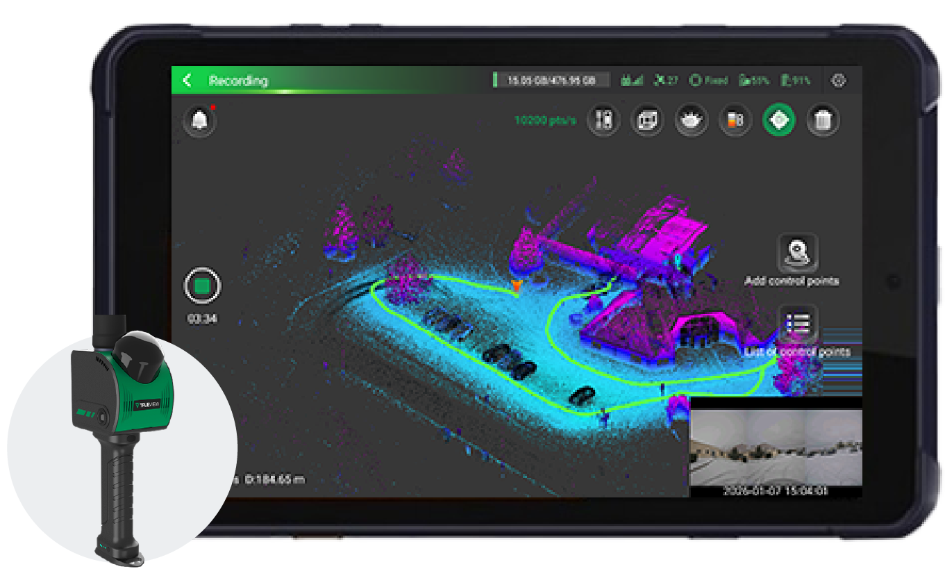 Logiciel levé terrain TrueView_GO pour 116S
