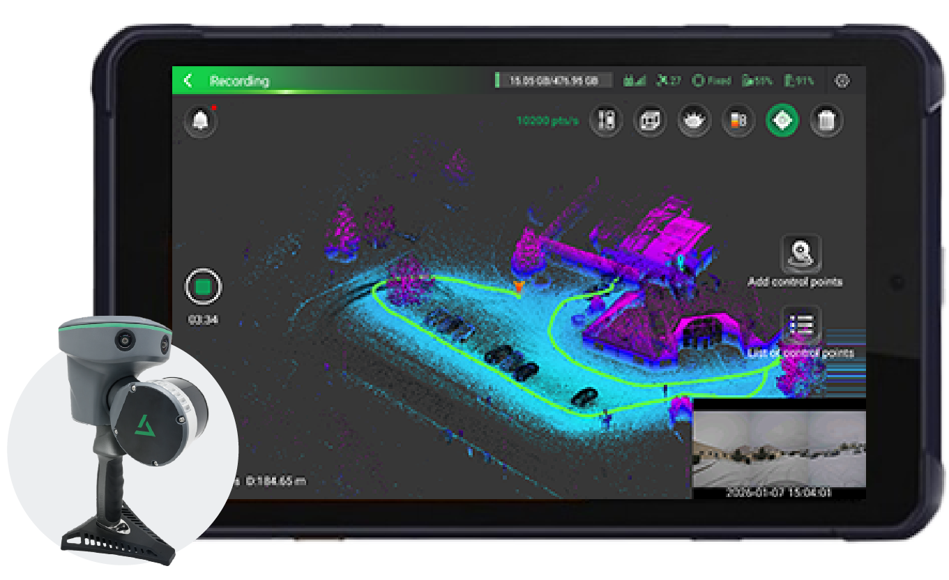 Logiciel levé terrain TrueView_GO pour 116S